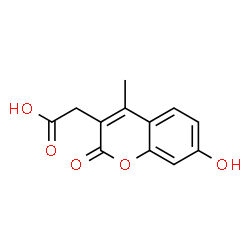 ChemSpider 2D Image | 4-Methylumbelliferone-3-acetic acid | C12H10O5