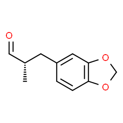 ChemSpider 2D Image | (2R)-3-(1,3-Benzodioxol-5-yl)-2-methylpropanal | C11H12O3