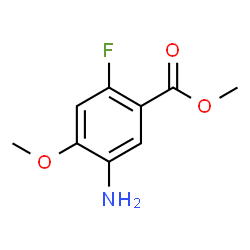 ChemSpider 2D Image | Methyl 5-amino-2-fluoro-4-methoxybenzoate | C9H10FNO3