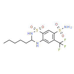 ChemSpider 2D Image | penflutizide | C13H18F3N3O4S2