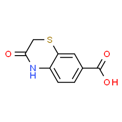 ChemSpider 2D Image | 3-Oxo-3,4-dihydro-2H-1,4-benzothiazine-7-carboxylic acid | C9H7NO3S