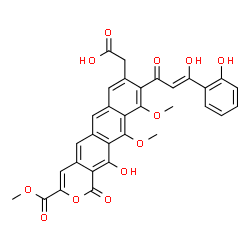ChemSpider 2D Image | thermorubin A | C32H24O12