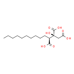 ChemSpider 2D Image | (2S,3S)-2-hydroxytridecane-1,2,3-tricarboxylic acid | C16H28O7