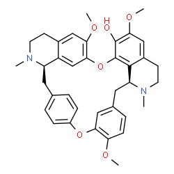 ChemSpider 2D Image | (1beta,1'beta)-6,6',12-Trimethoxy-2,2'-dimethylberbaman-7-ol | C37H40N2O6