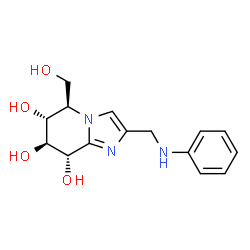 ChemSpider 2D Image | ANILINOMETHYL GLUCO-PHENYLIMIDAZOLE | C15H19N3O4