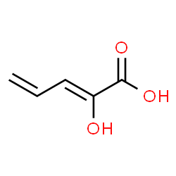 ChemSpider 2D Image | (2Z)-2-Hydroxy-2,4-pentadienoic acid | C5H6O3