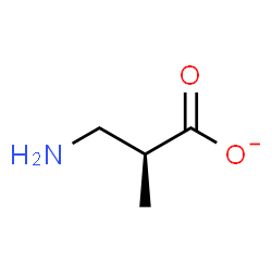 ChemSpider 2D Image | S-b-aminoisobutyrate | C4H8NO2