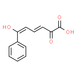 ChemSpider 2D Image | (3E,5E)-6-Hydroxy-2-oxo-6-phenyl-3,5-hexadienoic acid | C12H10O4