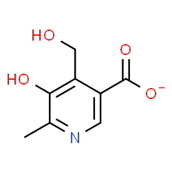 ChemSpider 2D Image | 5-Hydroxy-4-(hydroxymethyl)-6-methylnicotinate | C8H8NO4