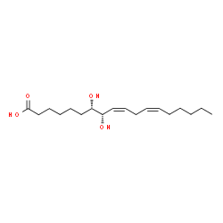 ChemSpider 2D Image | (7S,8S,9Z,12Z)-7,8-Dihydroxy-9,12-octadecadienoic acid | C18H32O4