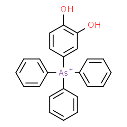 ChemSpider 2D Image | (3,4-Dihydroxyphenyl)(triphenyl)arsonium | C24H20AsO2