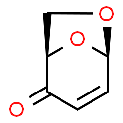 ChemSpider 2D Image | (1R,5R)-6,8-Dioxabicyclo[3.2.1]oct-3-en-2-one | C6H6O3