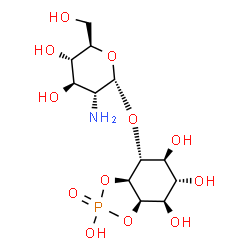 ChemSpider 2D Image | 6-(alpha-D-glucosaminyl)-1D-myo-inositol 1,2-cyclic phosphate | C12H22NO12P