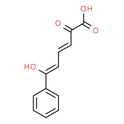 ChemSpider 2D Image | (3E,5Z)-6-Hydroxy-2-oxo-6-phenyl-3,5-hexadienoic acid | C12H10O4
