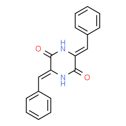 ChemSpider 2D Image | (3Z,6Z)-3,6-Dibenzylidene-2,5-piperazinedione | C18H14N2O2