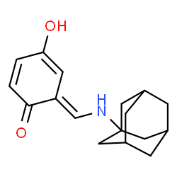 ChemSpider 2D Image | (6E)-6-[(Adamantan-1-ylamino)methylene]-4-hydroxy-2,4-cyclohexadien-1-one | C17H21NO2