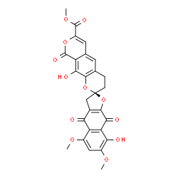 ChemSpider 2D Image | .beta.-Rubromycin | C27H20O12