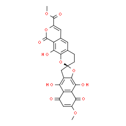 ChemSpider 2D Image | .gamma.-Rubromycin | C26H18O12