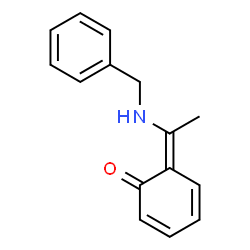 ChemSpider 2D Image | (6Z)-6-[1-(Benzylamino)ethylidene]-2,4-cyclohexadien-1-one | C15H15NO