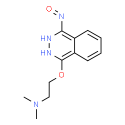 ChemSpider 2D Image | N,N-Dimethyl-2-[(4-nitroso-2,3-dihydro-1-phthalazinyl)oxy]ethanamine | C12H16N4O2