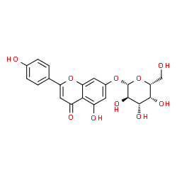ChemSpider 2D Image | 5-Hydroxy-2-(4-hydroxyphenyl)-4-oxo-4H-chromen-7-yl beta-D-galactopyranoside | C21H20O10