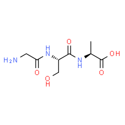 ChemSpider 2D Image | Glycyl-L-seryl-L-alanine | C8H15N3O5