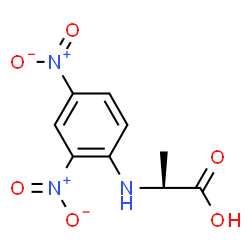ChemSpider 2D Image | 2,4-Dinitrophenyl-L-alanine | C9H9N3O6