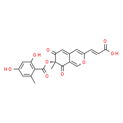 ChemSpider 2D Image | (R)-mitorubrinic acid | C21H16O9