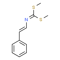 ChemSpider 2D Image | Dimethyl [(E)-2-phenylvinyl]carbonodithioimidate | C11H13NS2