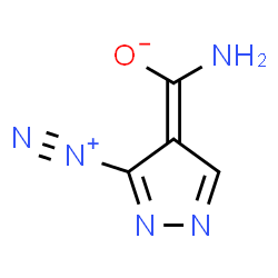 ChemSpider 2D Image | (Z)-Amino(3-diazonio-4H-pyrazol-4-ylidene)methanolate | C4H3N5O