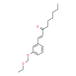ChemSpider 2D Image | 1-(3-(ethoxymethoxy)phenyl)-1-nonen-3-one | C18H26O3
