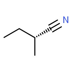 ChemSpider 2D Image | (2R)-2-Methylbutanenitrile | C5H9N