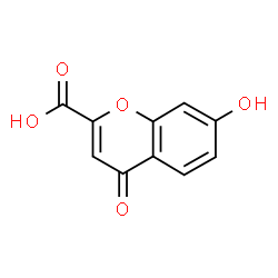 ChemSpider 2D Image | 7-Hydroxy-4-oxo-4H-chromene-2-carboxylic acid | C10H6O5