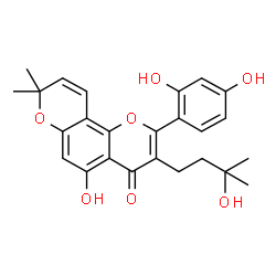 ChemSpider 2D Image | Morusinol | C25H26O7