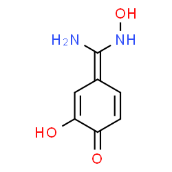 ChemSpider 2D Image | (4E)-4-[Amino(hydroxyamino)methylene]-2-hydroxy-2,5-cyclohexadien-1-one | C7H8N2O3