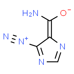ChemSpider 2D Image | (Z)-Amino(5-diazonio-4H-imidazol-4-ylidene)methanolate | C4H3N5O