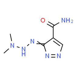 ChemSpider 2D Image | 3-(3,3-Dimethyltriazanylidene)-3H-pyrazole-4-carboxamide | C6H10N6O