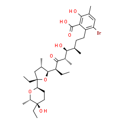 ChemSpider 2D Image | Bromolasalocid | C34H53BrO8