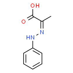 ChemSpider 2D Image | (2Z)-2-(Phenylhydrazono)propanoic acid | C9H10N2O2