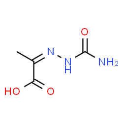 ChemSpider 2D Image | (2Z)-2-(Carbamoylhydrazono)propanoic acid | C4H7N3O3