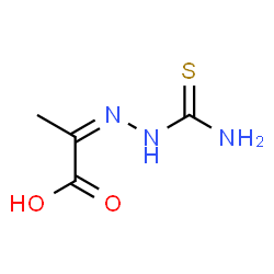 ChemSpider 2D Image | (2Z)-2-(Carbamothioylhydrazono)propanoic acid | C4H7N3O2S