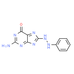 ChemSpider 2D Image | 2-Amino-8-(2-phenylhydrazino)-6H-purin-6-one | C11H9N7O