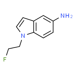 ChemSpider 2D Image | 1-(2-Fluoroethyl)-1H-indol-5-amine | C10H11FN2