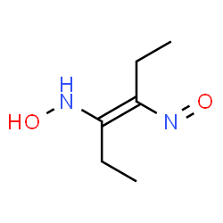 ChemSpider 2D Image | (3E)-N-Hydroxy-4-nitroso-3-hexen-3-amine | C6H12N2O2
