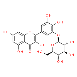 ChemSpider 2D Image | myricetin 3'-O-beta-D-glucopyranoside | C21H20O13