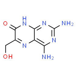 ChemSpider 2D Image | 2,4-Diamino-6-(hydroxymethyl)pteridin-7-ol | C7H8N6O2