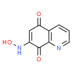 ChemSpider 2D Image | 7-(Hydroxyamino)-5,8-quinolinedione | C9H6N2O3