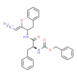 ChemSpider 2D Image | (1Z,3S)-3-({N-[(Benzyloxy)carbonyl]-L-phenylalanyl}amino)-1-diazonio-4-phenyl-1-buten-2-olate | C27H26N4O4