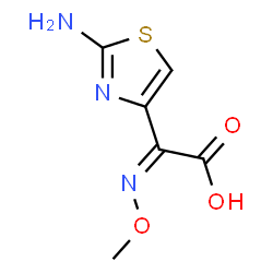 ChemSpider 2D Image | (Z)-2-amino-?-(methoxyimino)-4-thiazoleacetic acid | C6H7N3O3S
