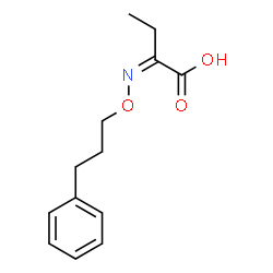ChemSpider 2D Image | (2Z)-2-[(3-Phenylpropoxy)imino]butanoic acid | C13H17NO3
